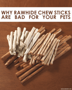Rawhide chew sticks bad for pets