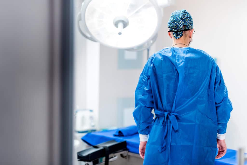 Portrait of Surgeon in Operating Room of Hospital