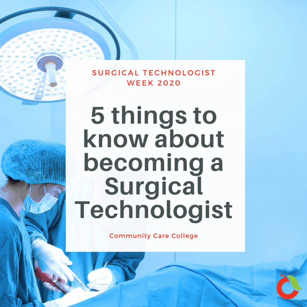 Surgery blog "5 things to know about becoming a surgical technologist"